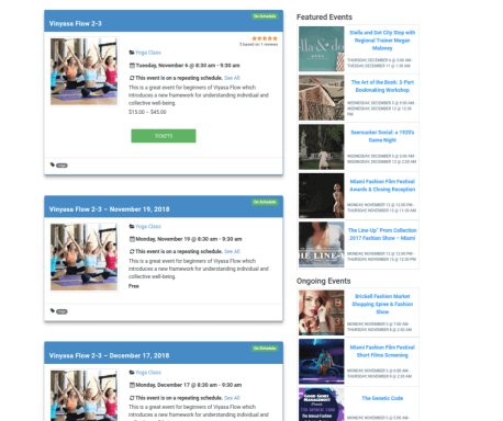 Create recurring events